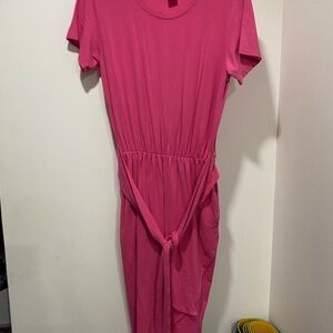 Smash + Tess Pink Short Sleeve Wrap Dress Size Small